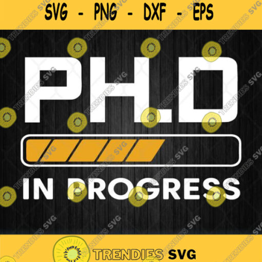 Phd In Progress Svg