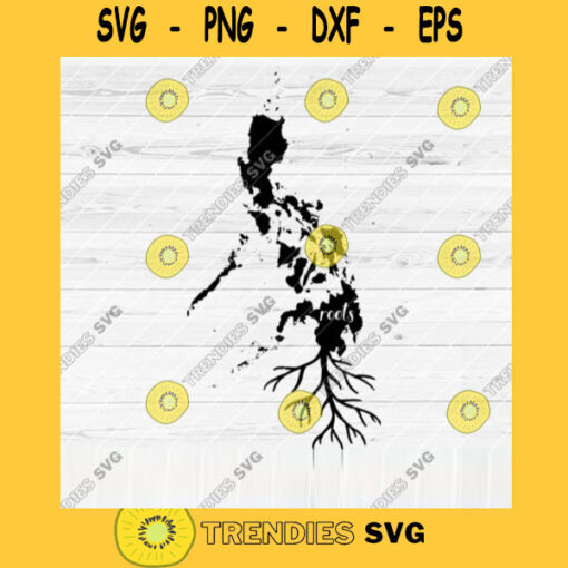 Philippines Roots SVG File Home Native Map Vector SVG Design for Cutting Machine Cut Files for Cricut Silhouette Png Pdf Eps Dxf SVG