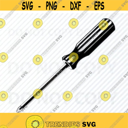 Philips Head Screwdriver SVG Files Tools Vector Images Clipart SVG File For Cricut File for Silhouettes Eps Screw driver Png Dxf Design 277