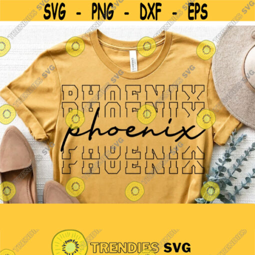 Phoenix Svg Phoenix Team Spirit Svg Cut File High School Team Mascot Logo Svg Files for Cricut Cut Silhouette FileVector Download Design 1514