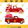 Pickup Heart Love Truck Valentines day Cuttable Design SVG PNG DXF eps Designs Cameo File Silhouette Design 1486