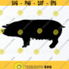 Pig SVG Files for Cricut Clip Art Pig Silhouette Vector Images Farm animal svg Pigs png Eps Png Dxf animal logo Farm design Design 272