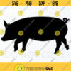 Pig SVG Files for Cricut Pig Clip Art Pig Silhouette Vector Images Farm animal svg Pig png Eps Pig Dxf cnc cut files Farm animal Design 156