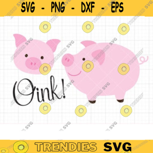 Pig SVG Files for Cricut or Silhouette File Cute Pig Face SVG DXF Files Pig Cut File Cutting File Clipart Clip Art Graphic copy