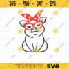 Pig with Glasses and Bandana SVG DXF Cute Baby Pig with Red Eyeglasses and Polka Dot Bandana Headband Bow Clipart Svg Dxf Cut Files Cricut copy