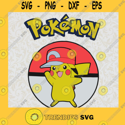 Pikachu SVG Pokemon Digital Files Cut Files For Cricut Instant Download Vector Download Print Files