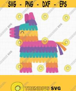 Pinata SVG. Fiesta Cinco de Mayo SVG. Kids Mexican Party PNG Clipart Traditional Mexico Donkey Pinata Cut Files. Vector Cutting Machine File Design 731