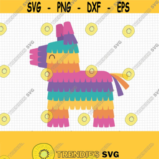 Pinata SVG. Fiesta Cinco de Mayo SVG. Kids Mexican Party PNG Clipart Traditional Mexico Donkey Pinata Cut Files. Vector Cutting Machine File Design 731