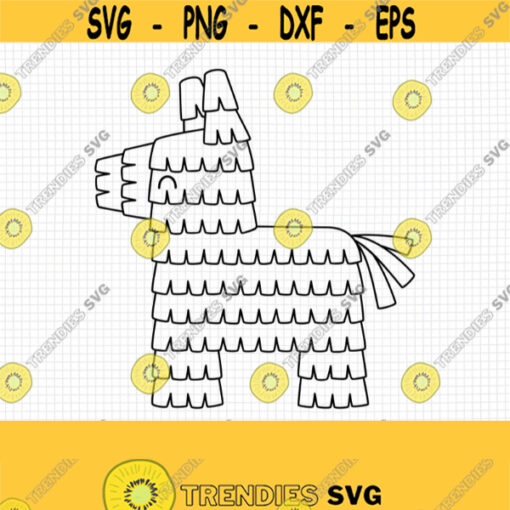 Pinata SVG. Fiesta Cinco de Mayo SVG. Kids Mexican Party PNG Clipart Traditional Mexico Donkey Pinata Cut Files. Vector Cutting Machine File Design 872