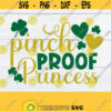 Pinch Proof Princess St. Patricks Day Cute St. Patricks Day St. Patricks Day Princess svg Cut File Girls St. Patricks Day Design 674