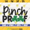 Pinch Proof SVG St. Patricks Day SVG Cut File Cricut Commercial use Silhouette Clip art Shamrock SVG Dxf File Design 687