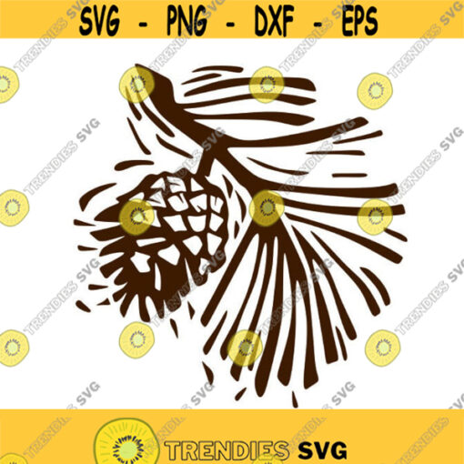 Pine Cone Tree Christmas Cuttable Design SVG PNG DXF eps Designs Cameo File Silhouette Design 1478