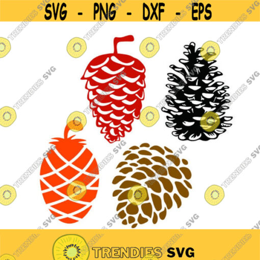 Pine cone Tree Fall Autumn Cuttable Design SVG PNG DXF eps Designs Cameo File Silhouette Design 642