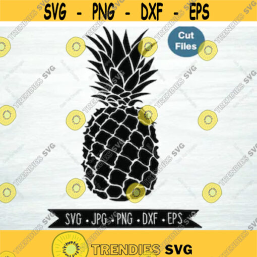 Pineapple SVG EPS png jpg dwg Digital Download Pineapple SVG cut file for Cricut and Silhouette Design 1838