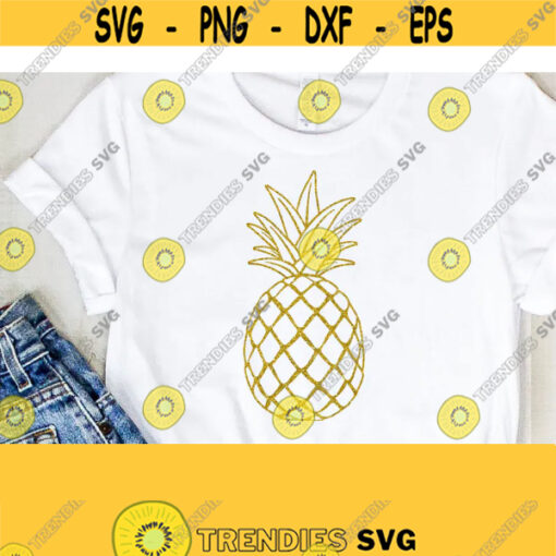 Pineapple SVG Pineapple Clipart Pineapple print SVG SVG Files Cricut Silhouette Cut Files