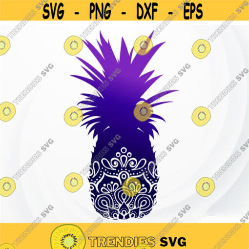 Pineapple SVG Tropical Mandala svg Pineapple for Cricut Hawaii SVG Beach mandala SVG Pineapple Silhouette Tropical svg for t shirt Design 103.jpg
