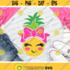 Pineapple Svg Cute Pineapple Svg Girls Birthday Cut Files Pineapple Face Svg Dxf Eps Png Girl Shirt Design Summer Silhouette Cricut Design 850 .jpg
