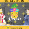 Pineapple Svg Kawaii Pineapple Svg Cute Pineapple Face Svg Dxf Eps Girl Shirt Design Birthday Svg Summer Silhouette Cricut Cut Files Design 883 .jpg