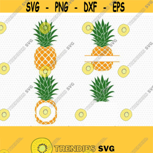 Pineapple Svg Pineapple Monogram Frames Svg Pineapple Frames Svg summer svg for CriCut Silhouette cameo Files svg jpg png dxf Design 348