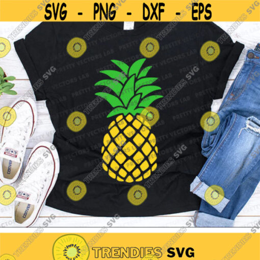 Pineapple Svg Summer Cut Files Cute Pineapple Clipart Beach Svg Dxf Eps Png Girls Shirt Design Tropical Fruit Svg Silhouette Cricut Design 2122 .jpg