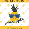 Pineapple with glasses svg pineapple SVG png dxf Cutting files Cricut Funny Cute svg designs print for t shirt quote svg Design 961