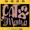 Pink Cat Mama Svg Cat Paw Print Svg 1