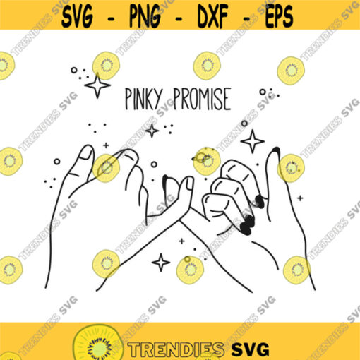 Pinky Promise Decal Files cut files for cricut svg png dxf Design 156