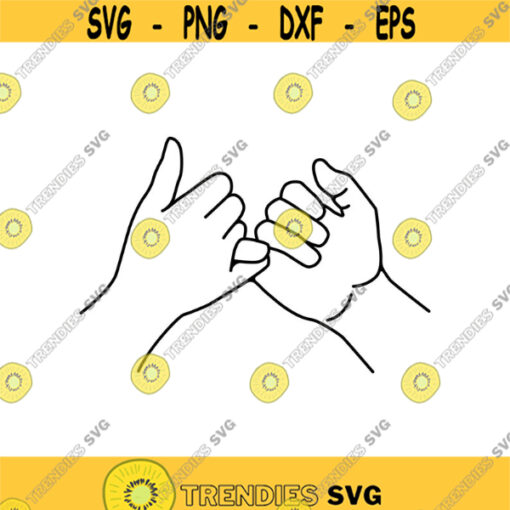 Pinky Promise Decal Files cut files for cricut svg png dxf Design 157