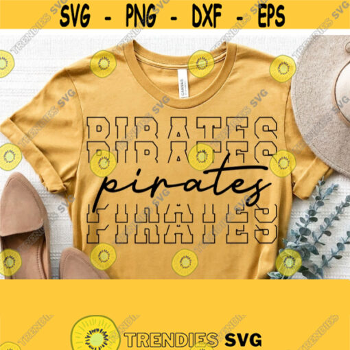 Pirates SvgPirates Team Spirit Svg Cut FileHigh School Team Mascot Logo Svg Files for Cricut Cut Silhouette FileVector Download Design 1339