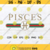Pisces svg printable design instant download astrology print vector zodiac svg silhouette Pisces sign march birthday design Design 51