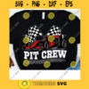 Pit Crew Svg Car Racing Checkered Flag Svg Racing Party Svg Family Matching Svg
