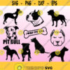 Pit bull SVG Bundle pt bull svg Dog Svg pit bull clipart svg file for silhouette svg file for cricut Design 49