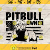 Pitbull Svg US flag Svg pet Svg Silhouette and Cricut Files Svg Png Eps Jpg Instant Download Design 105