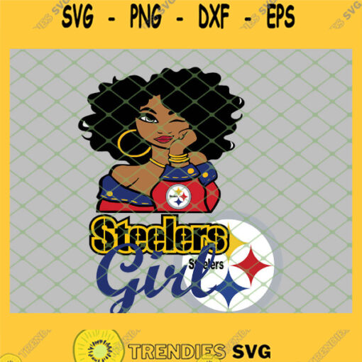 Pittsburgh Steelers Girl SVG PNG DXF EPS 1