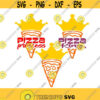 Pizza King Princess Cuttable Design SVG PNG DXF eps Designs Cameo File Silhouette Design 684