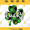 Plaid Shamrock SVG Shamrock Svg St Patricks day svg Lucky Svg st patrick39s svg lucky svg file silhouette Cricut svg cut files