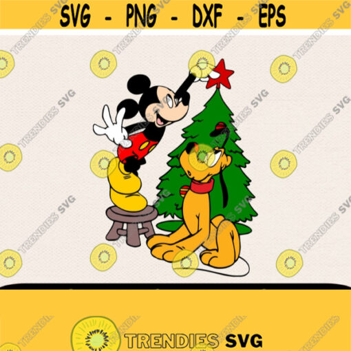Pluto And Mickey Svg Svg Christmas Pluto Svg Mickey Svg Disney Christmas Svg Cartoon Svg Svg For Kids Svg For Cricut Design 259