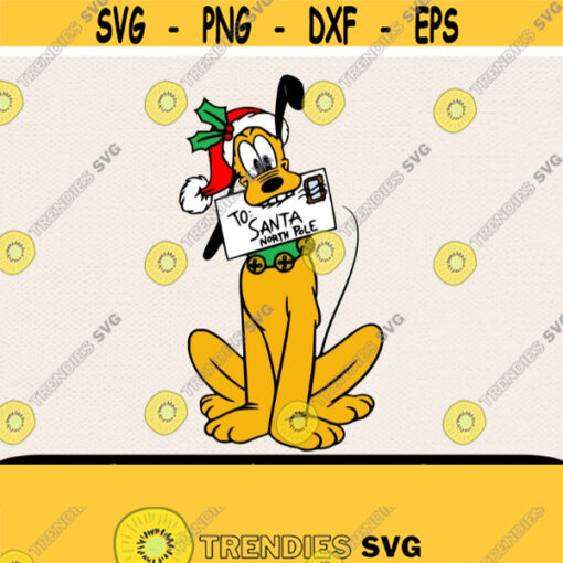 Pluto Christmas Svg Christmas Svg Disney Svg Disney Christmas Svg Mom Svg Family Svg Holiday Svg Dad Svg Svg For Kids Design 265