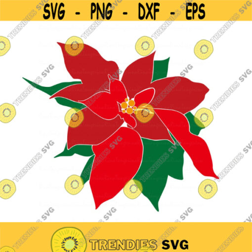 Poinsettia svg christmas ornament svg christmas svg flower svg png dxf Cutting files Cricut Funny Cute svg designs Design 326