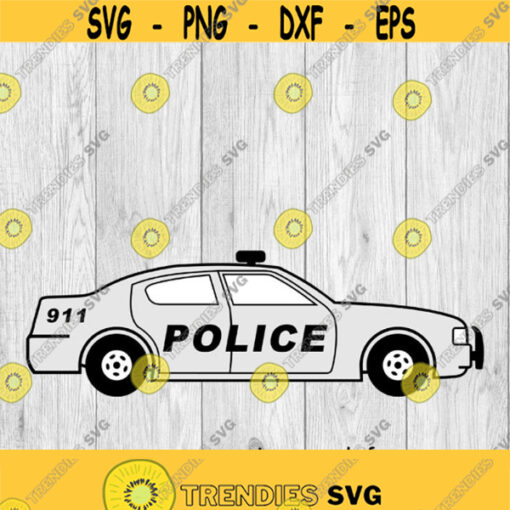 Police Car Patrol Car svg png ai eps dxf DIGITAL FILES for Cricut CNC and other cut or print projects Design 221