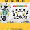 Police Fuel Starbucks svg Police flag Full wrap SVG Starbucks Venti Cold Cup 24 oz. digital download SVG file for Cricut Design 245