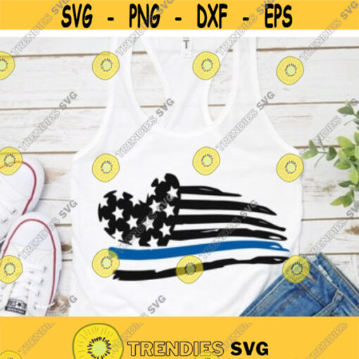 Police wife svg thin blue line svg police svg Back the blue svg American flag svg k9 svg police png svg iron on SVG DXF eps png Design 23