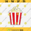 Popcorn Svg Movie Theatre Popcorn Svg Snack Food Svg Svg for Cricut and Silhouette Monogram Frame Popcorn Svg Instant Download Design 10