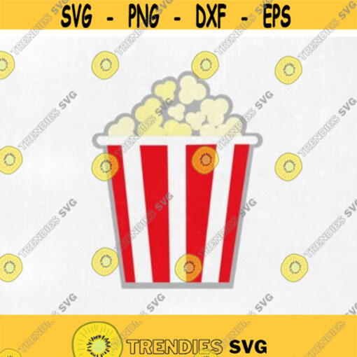 Popcorn Svg Movie Theatre Popcorn Svg Snack Food Svg Svg for Cricut and Silhouette Monogram Frame Popcorn Svg Instant Download Design 10