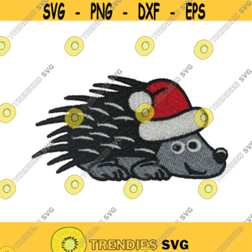 Porcupine Christmas Machine Embroidery INSTANT DOWNLOAD pes dst Design 829