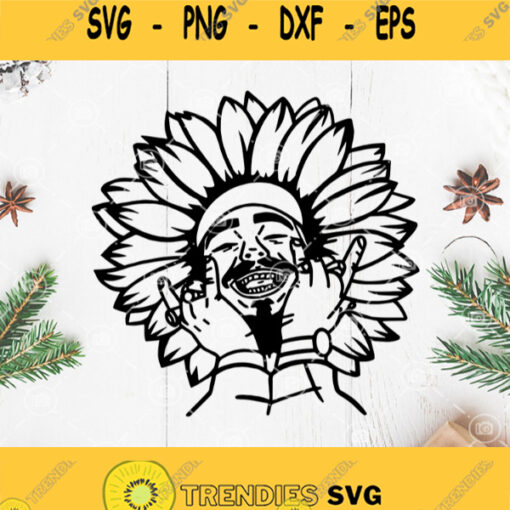 Post Malone Sunflower Svg Posty Mom Svg Stay Always Tired Svg You Are My Sunshine Svg