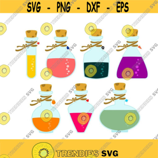 Potion Vodoo Magic Halloween Cuttable SVG PNG DXF eps Designs Cameo File Silhouette Design 1428