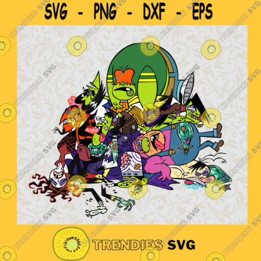 Powerpuff Girl Enemies Members Fictional Character SVG Digital Files Cut Files For Cricut Instant Download Vector Download Print Files