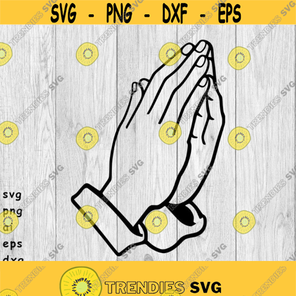 Praying Hands Prayer Hands Praying Svg Png Ai Eps Dxf Digital Files For ...