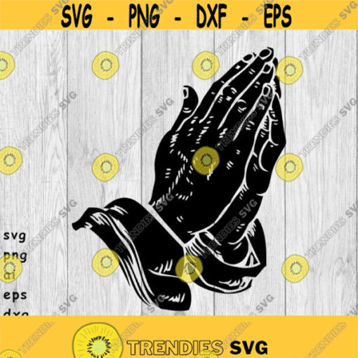 Praying Hands Praying Prayer svg png ai eps dxf DIGITAL FILES for Cricut CNC and other cut or print projects Design 369